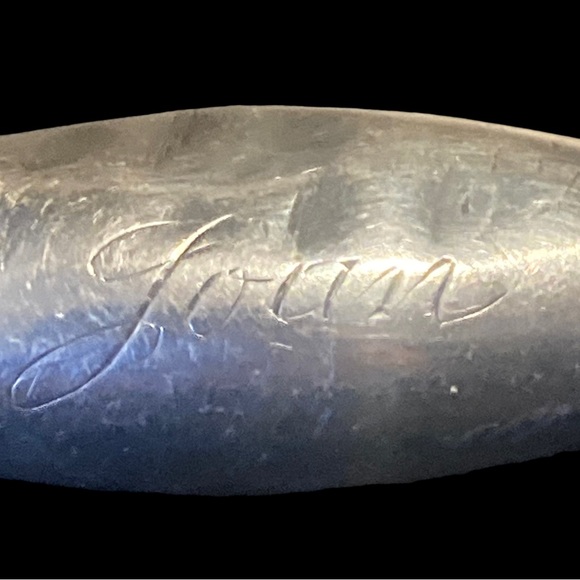 Antique sterling 925 baby rattle R.Blackinton Company sterling dumbbell rattle - Picture 6 of 9